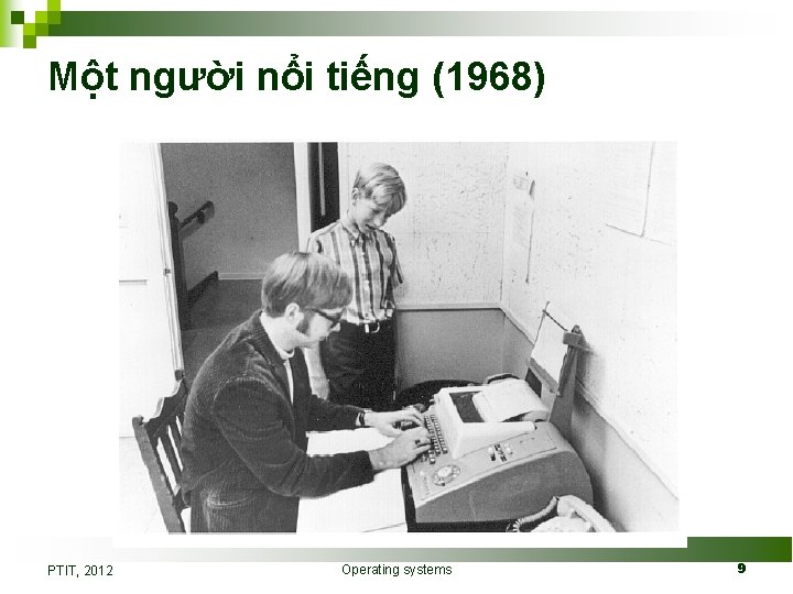 Một người nổi tiếng (1968) PTIT, 2012 Operating systems 9 