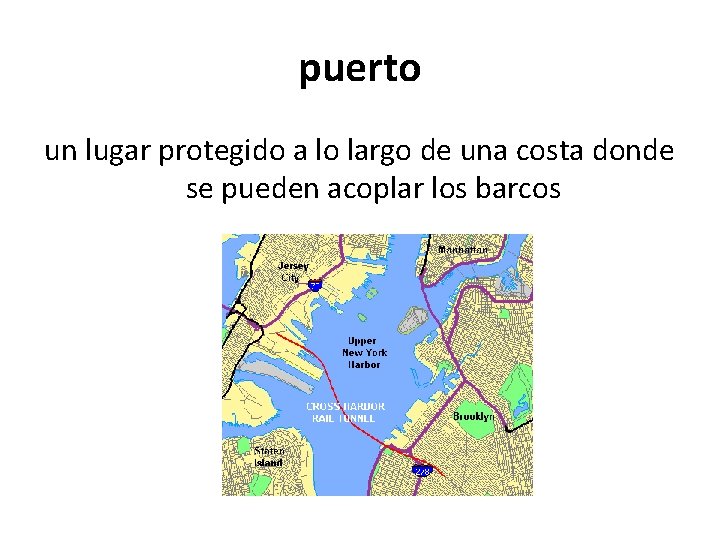 puerto un lugar protegido a lo largo de una costa donde se pueden acoplar