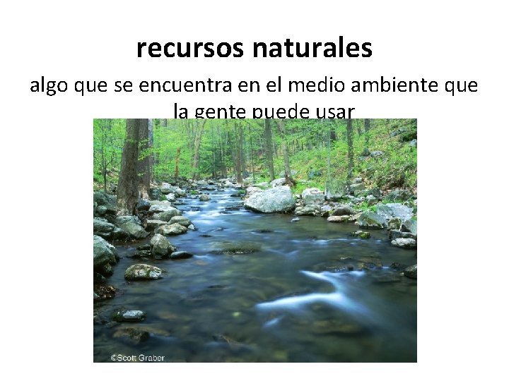 recursos naturales algo que se encuentra en el medio ambiente que la gente puede