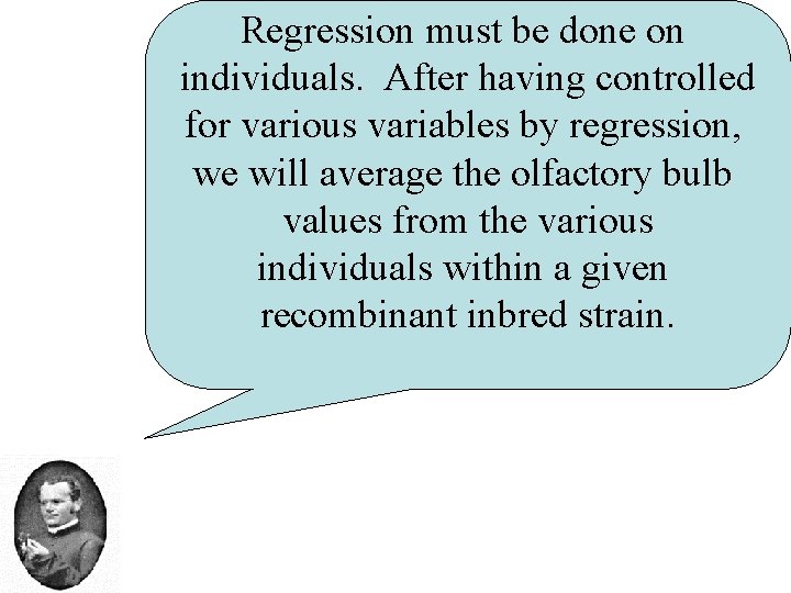 Regression must be done on individuals. After having controlled for various variables by regression,