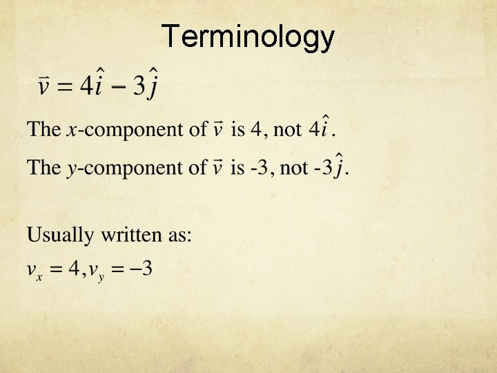 Terminology 