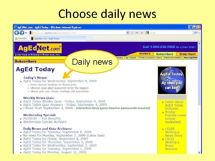 Choose daily news Daily news 