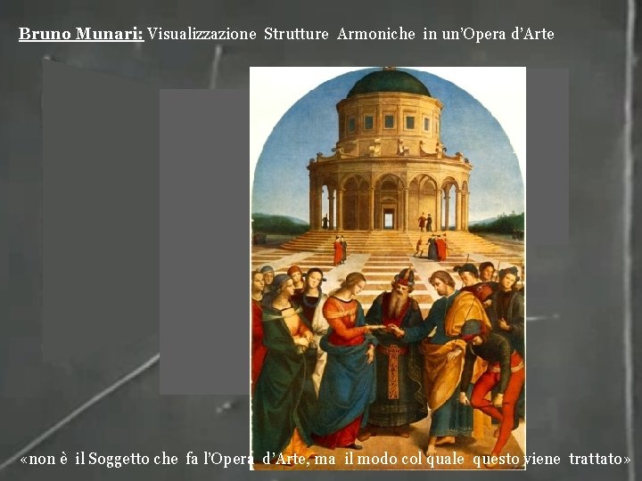 Bruno Munari: Visualizzazione Strutture Armoniche in un’Opera d’Arte «non è il Soggetto che fa