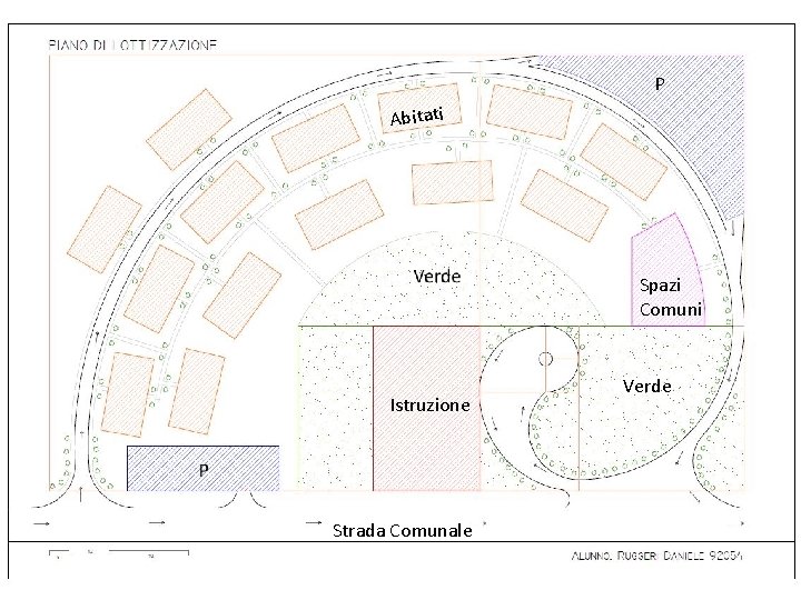 P Abitati Spazi Comuni Istruzione Strada Comunale Verde 