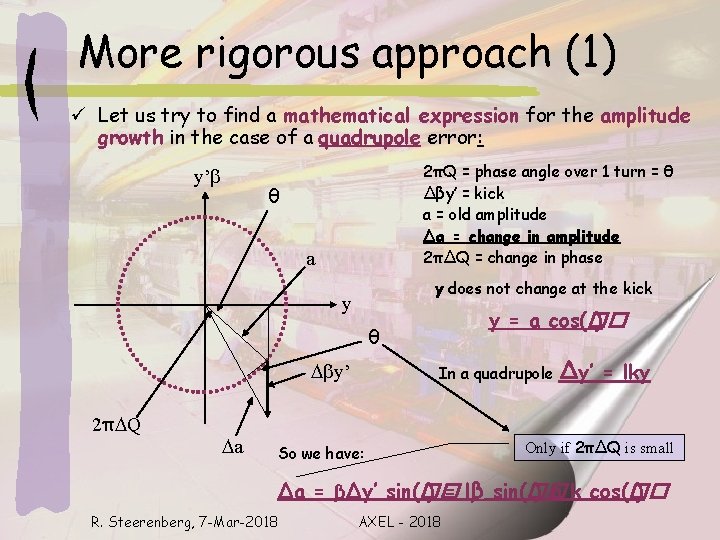 More rigorous approach (1) ü Let us try to find a mathematical expression for