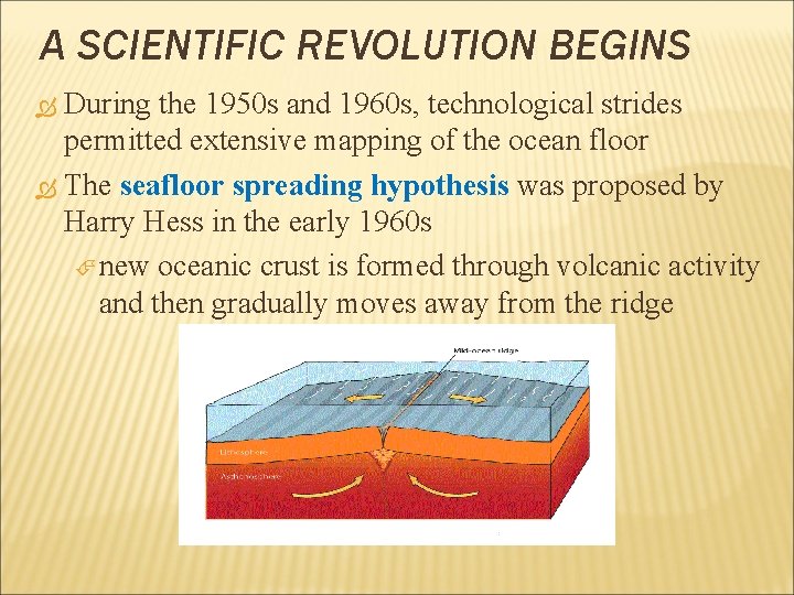 A SCIENTIFIC REVOLUTION BEGINS During the 1950 s and 1960 s, technological strides permitted