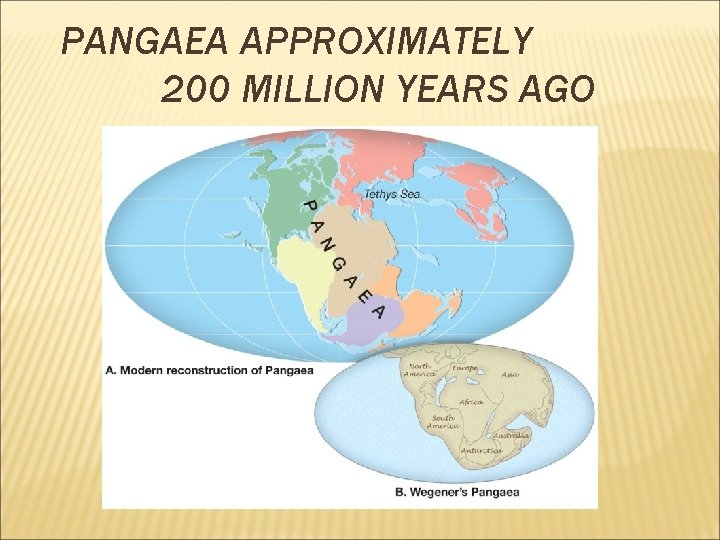 PANGAEA APPROXIMATELY 200 MILLION YEARS AGO 