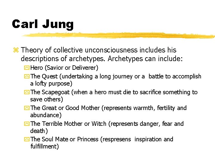 Carl Jung z Theory of collective unconsciousness includes his descriptions of archetypes. Archetypes can