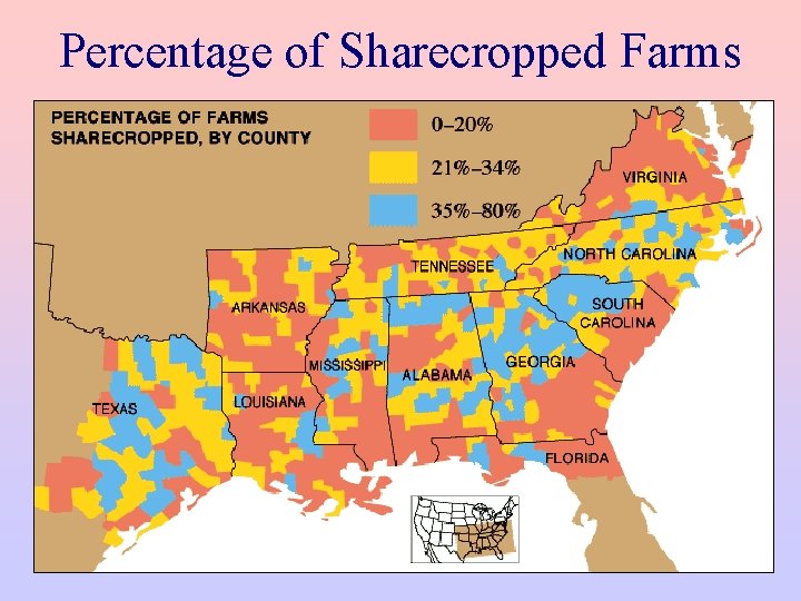 Percentage of Sharecropped Farms 