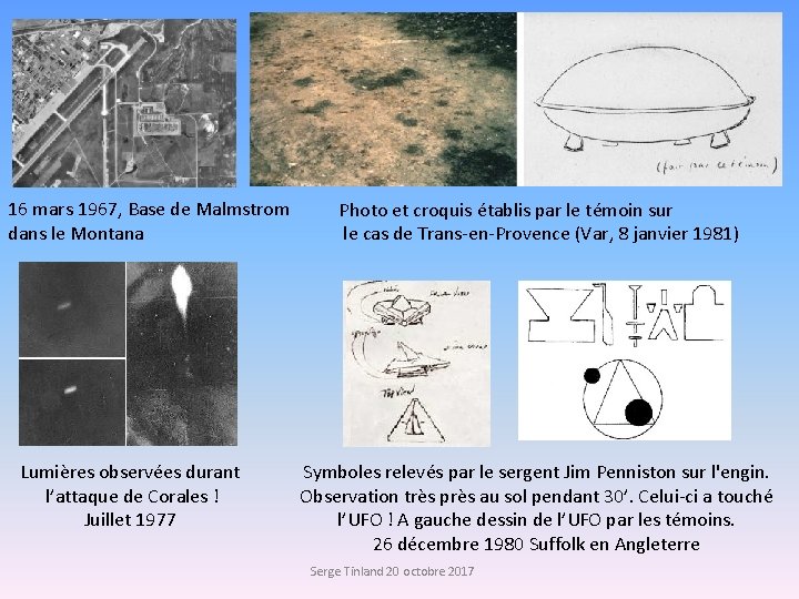 16 mars 1967, Base de Malmstrom dans le Montana Lumières observées durant l’attaque de