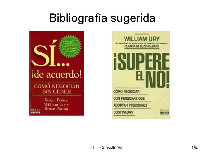 Bibliografía sugerida D & L Consultores 165 Bibliografía sugerida D & L Consultores 165
