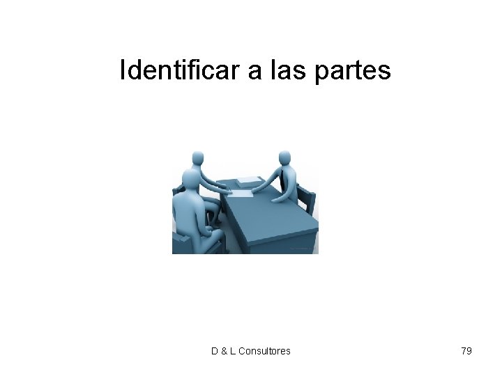 Identificar a las partes D & L Consultores 79 Identificar a las partes D & L Consultores 79