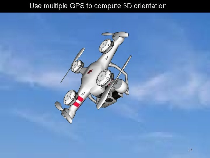 Use multiple GPS to compute 3 D orientation 15 
