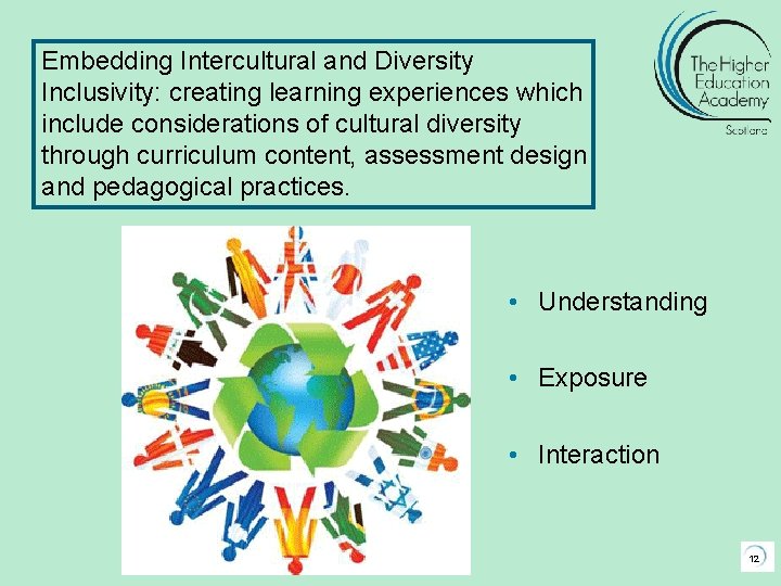 Embedding Intercultural and Diversity Inclusivity: creating learning experiences which include considerations of cultural diversity