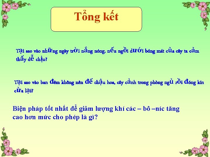 Tổng kết Tại sao vào những ngày trời nắng nóng, nếu ngồi dưới bóng