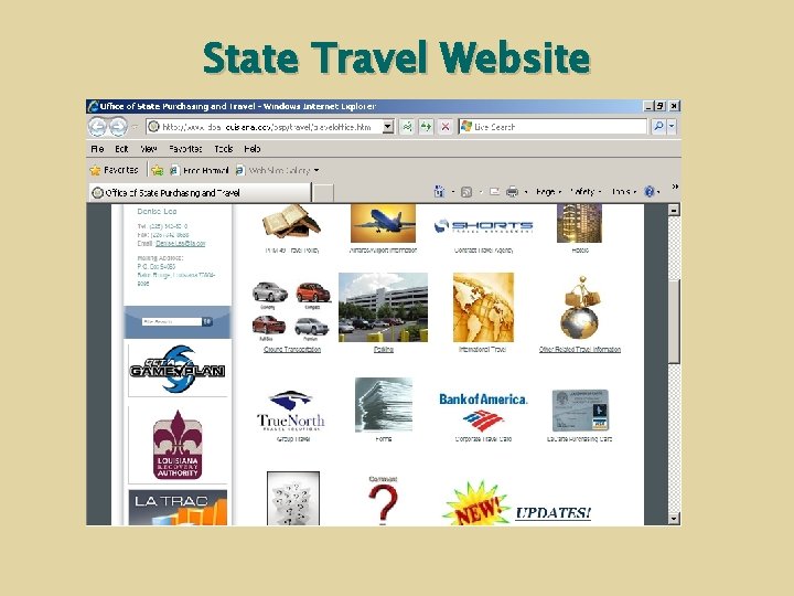 State Travel Website 