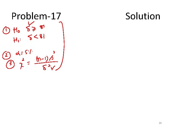 Problem-17 Solution 24 