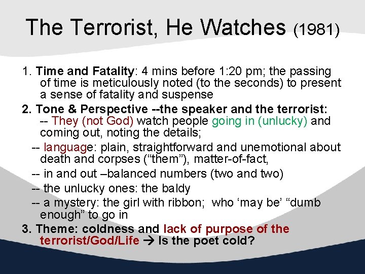 The Terrorist, He Watches (1981) 1. Time and Fatality: 4 mins before 1: 20
