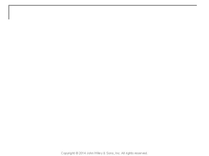 Copyright © 2014 John Wiley & Sons, Inc. All rights reserved. 