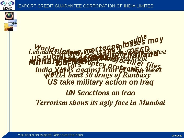 EXPORT CREDIT GUARANTEE CORPORATION OF INDIA LIMITED e ay l b ues m o