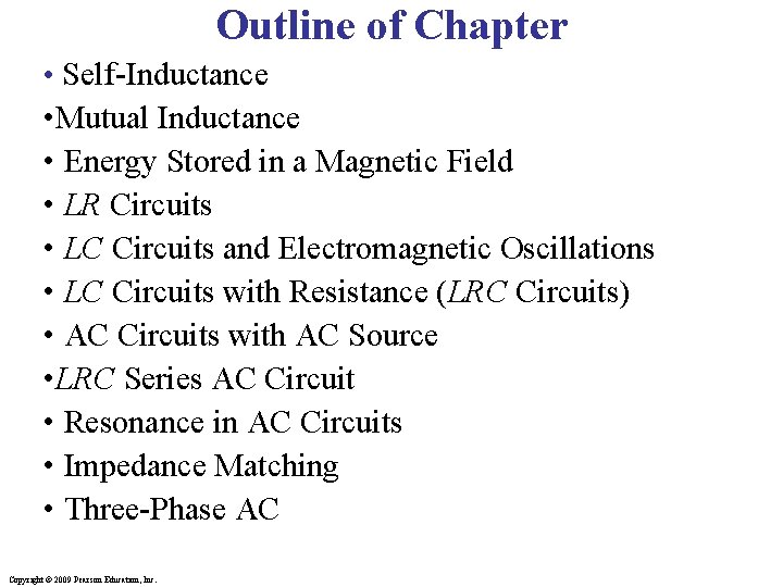 Chapter 32 Inductance Oscillations and AC Circuits