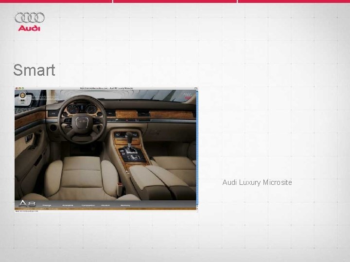 Smart Audi Luxury Microsite 