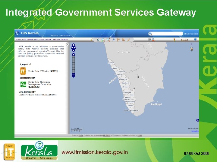 Integrated Government Services Gateway 07 -09 Oct 2009 