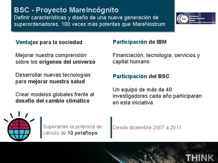 BSC - Proyecto Mare. Incógnito Definir características y diseño de una nueva generación de