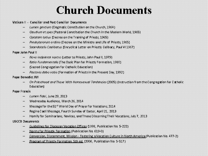 Church Documents Vatican II - Conciliar and Post Conciliar Documents – Lumen gentium (Dogmatic