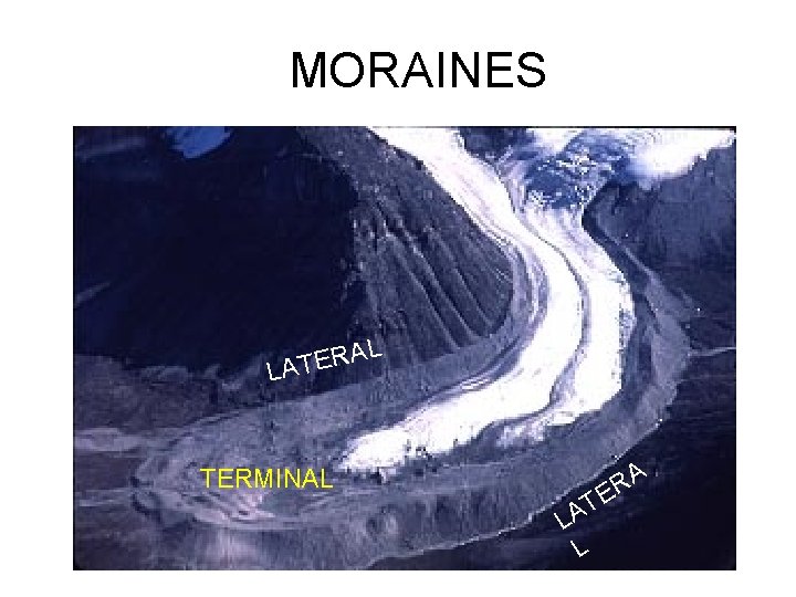 MORAINES AL R E T LA TERMINAL T A L L A R E
