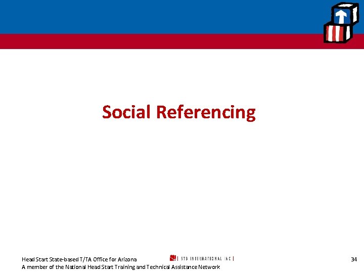 Social Referencing Head Start State-based T/TA Office for Arizona A member of the National