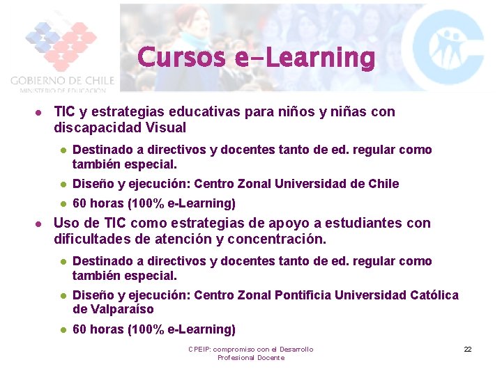 Cursos e-Learning l l TIC y estrategias educativas para niños y niñas con discapacidad