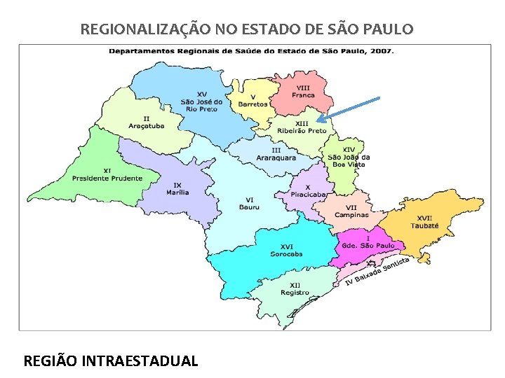 REGIONALIZAÇÃO NO ESTADO DE SÃO PAULO REGIÃO INTRAESTADUAL REGIONALIZAÇÃO NO ESTADO DE SÃO PAULO REGIÃO INTRAESTADUAL
