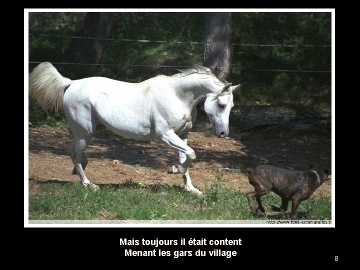 Mais toujours il était content Menant les gars du village 8 