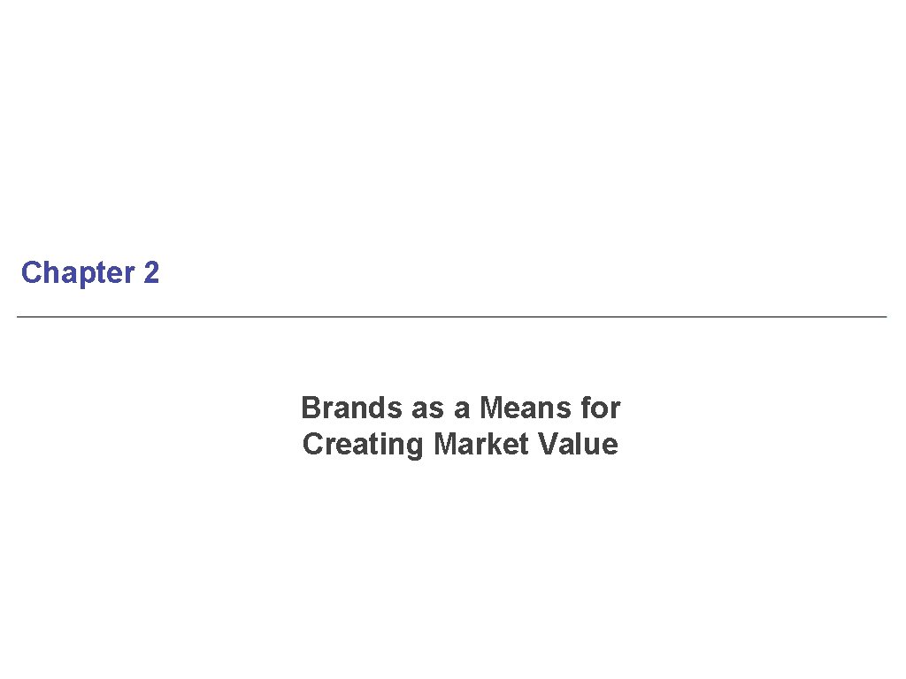Chapter 2 Brands as a Means for Creating Market Value 