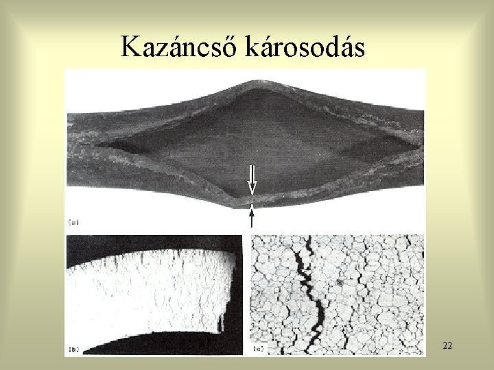 Kazáncső károsodás 22 