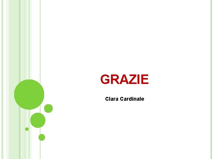 GRAZIE Clara Cardinale 