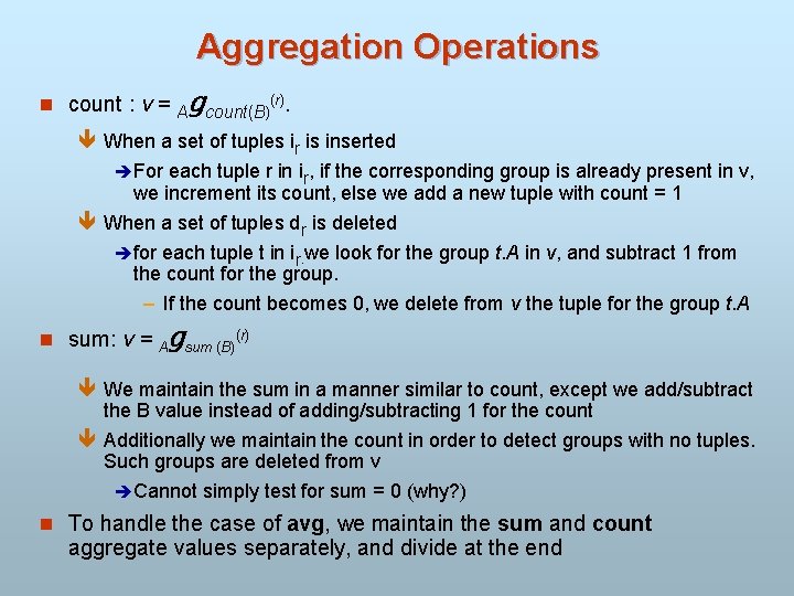 Chapter 14 Query Optimization Chapter 14 Query Optimization