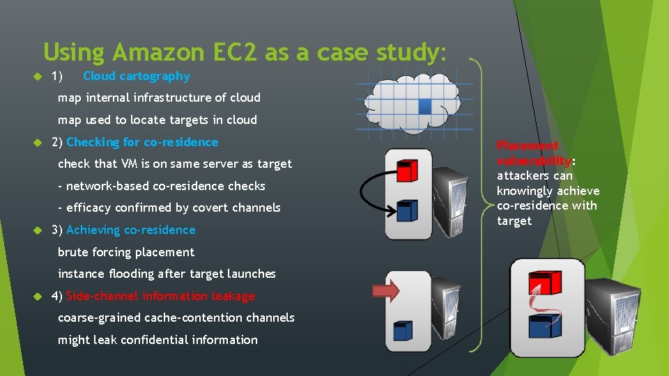 Using Amazon EC 2 as a case study: 1) Cloud cartography map internal infrastructure