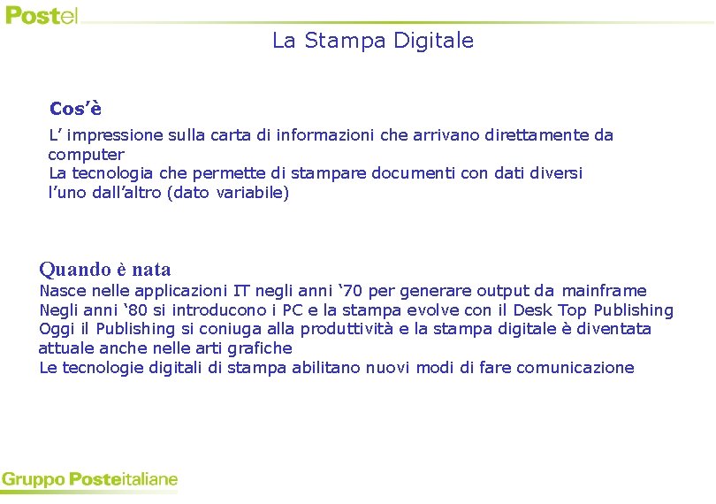 La Stampa Digitale Cos’è L’ impressione sulla carta di informazioni che arrivano direttamente da