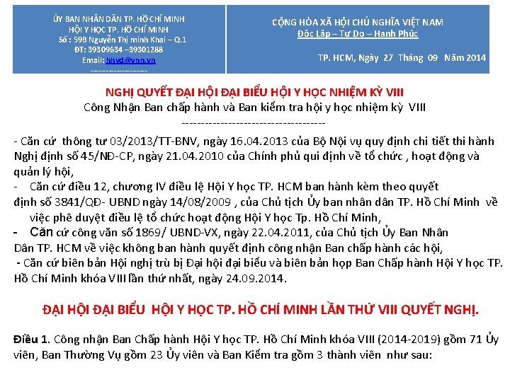  CỘNG HÒA XÃ HỘI CHỦ NGHĨA VIỆT NAM Độc Lập – Tự Do