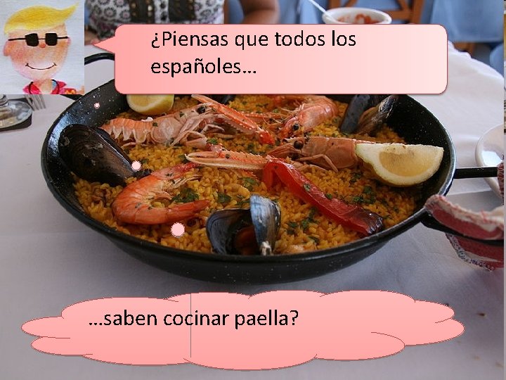 ¿Piensas que todos los españoles… …saben cocinar paella? 