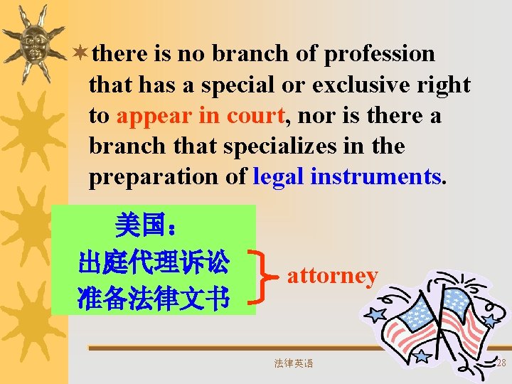 ¬there is no branch of profession that has a special or exclusive right to