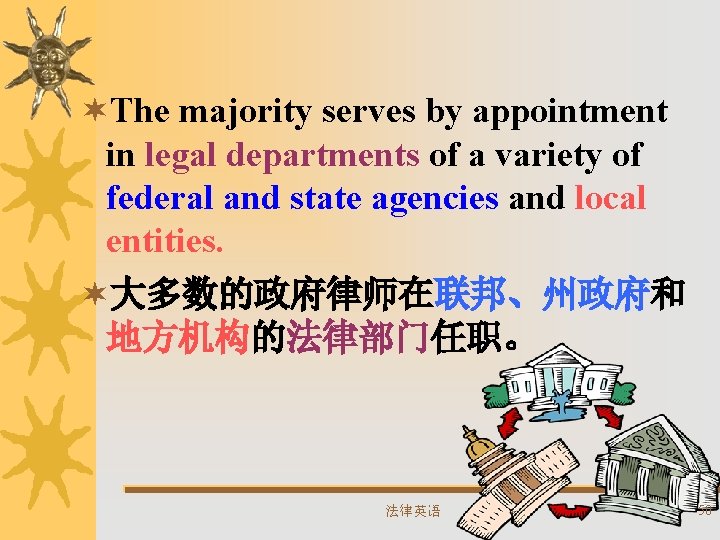 ¬The majority serves by appointment in legal departments of a variety of federal and