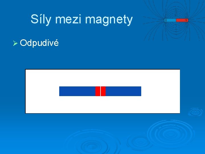 Síly mezi magnety Ø Odpudivé 