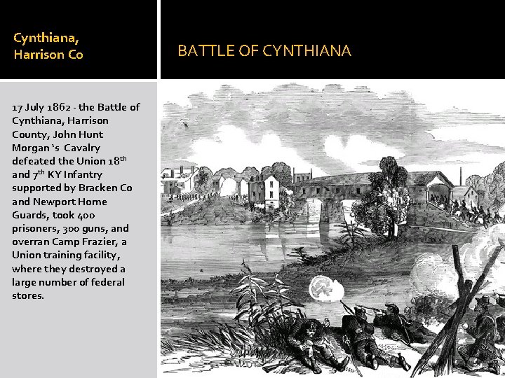 Cynthiana, Harrison Co 17 July 1862 - the Battle of Cynthiana, Harrison County, John