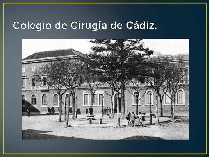 Colegio de Cirugía de Cádiz. 