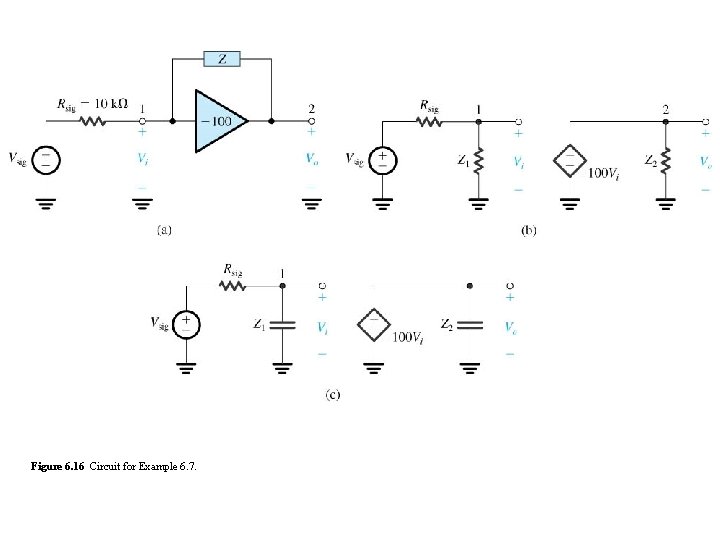 Figure 6. 16 Circuit for Example 6. 7. Figure 6. 16 Circuit for Example 6. 7.