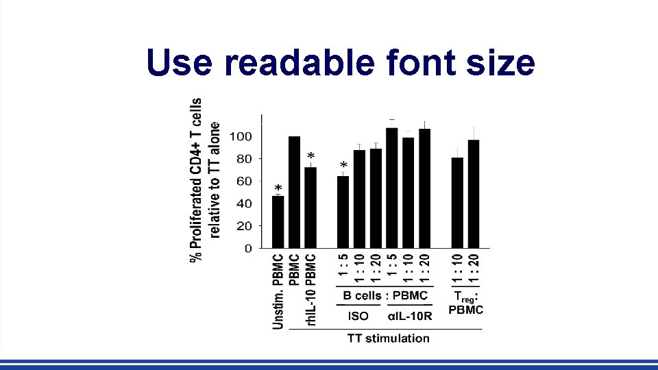 Use readable font size 