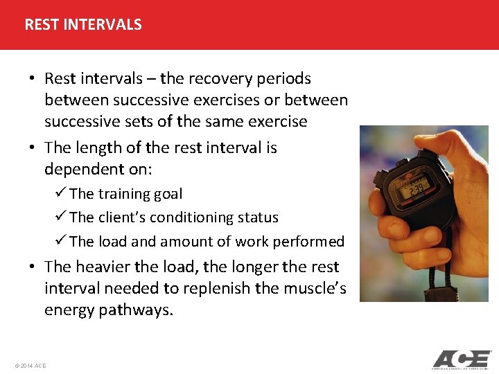 REST INTERVALS • Rest intervals – the recovery periods between successive exercises or between REST INTERVALS • Rest intervals – the recovery periods between successive exercises or between